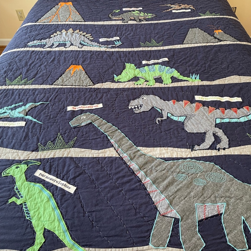 Pottery Barn Kids Dinosaur Full/Queen Quilt